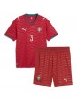 Portugalsko Ruben Dias #3 Domácí dres pro děti MS 2026 Krátký Rukáv (+ trenýrky)